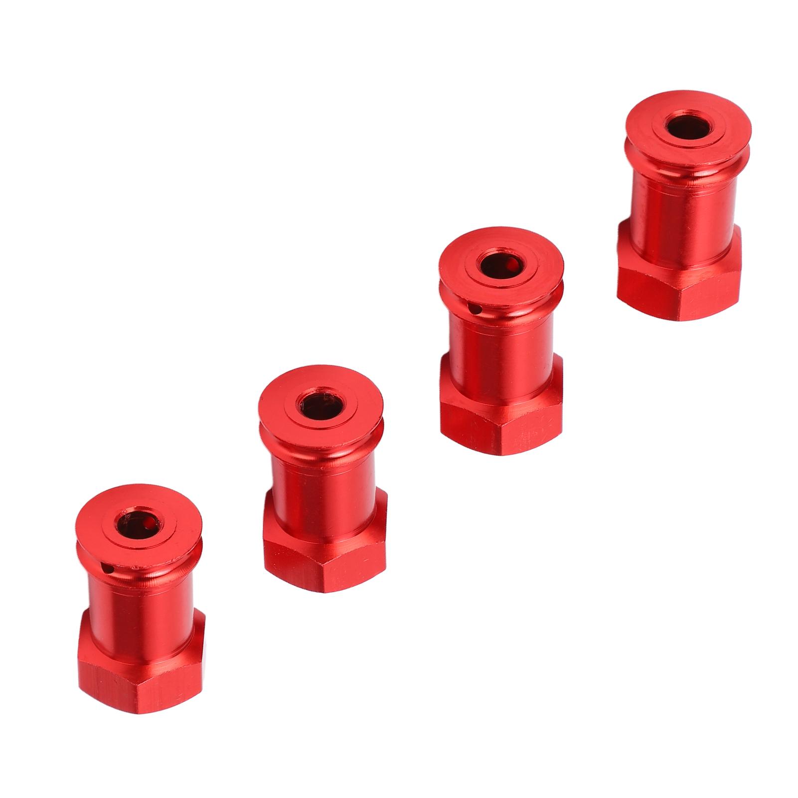 

4pcs 12mm RC Aluminum Wheel Hex Hub 15mm Offset Extension Hex Drive Adapter Coupler for TRAXXAS