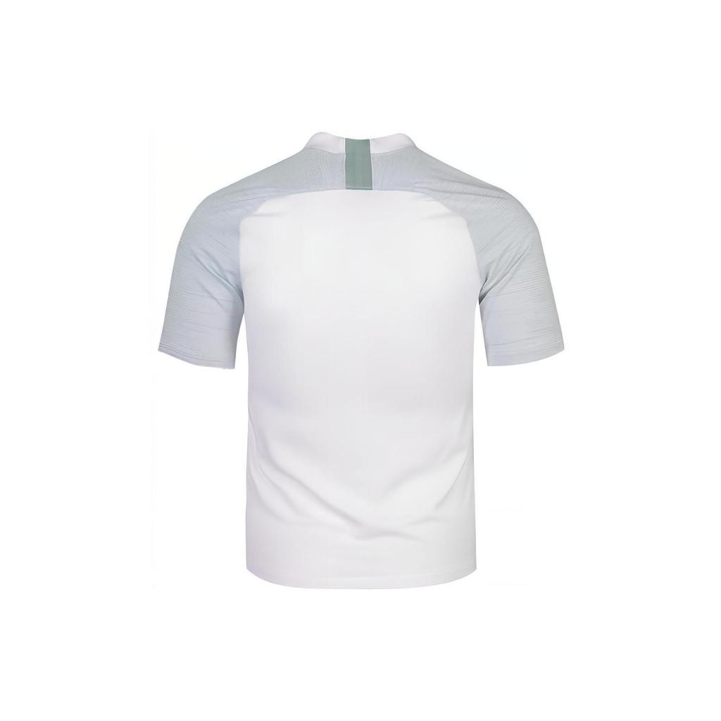 Nike Colorblock Logo Badge Print Pullover Short Sleeve T-Shirt Men Tops White AT5871-100