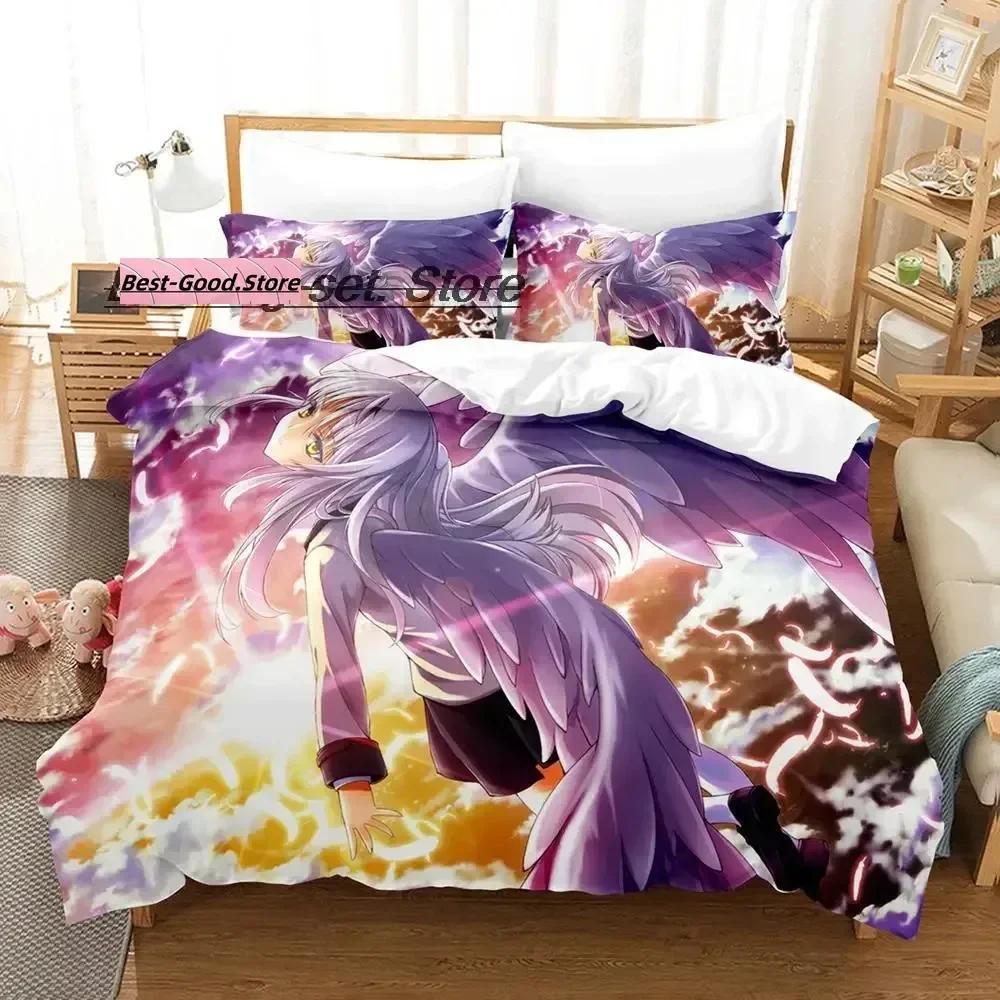 Top  Angel Beats Bedding Set Duvet Cover Full Queen King Size Pillowcase Bed Printed Bed Set Aldult Kid Bedroom Single Twin