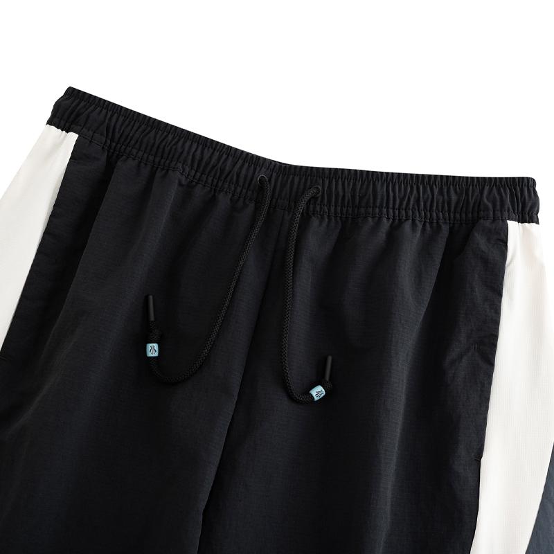 Anta Kyrie Classic Spliced Sports Fashion Versatile Stylish Basketball Woven Five-Point Shorts Unisex shorts Black 172631503-2
