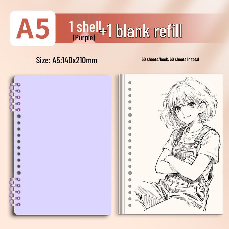Morandi Detachable Student Sketchbook - Thick, Comfortable, Colorful Art Drawing Pad