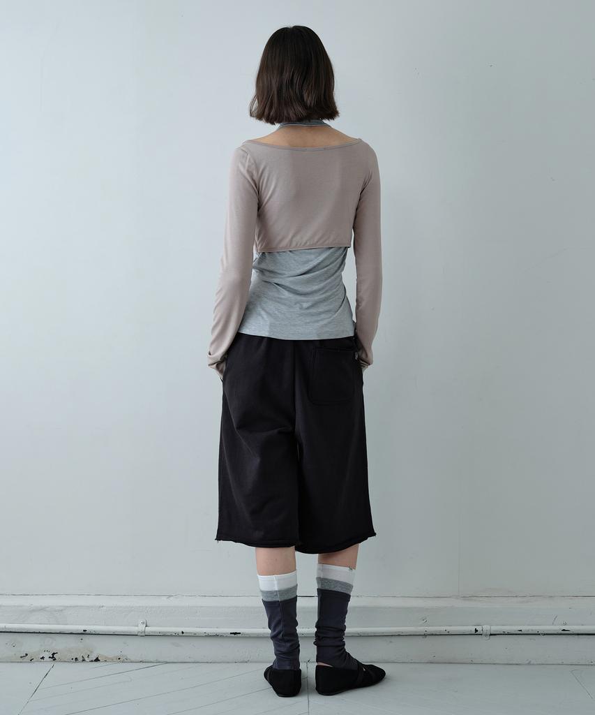 Simeteuligpeosenteu Bermuda Sweat Pants / Black