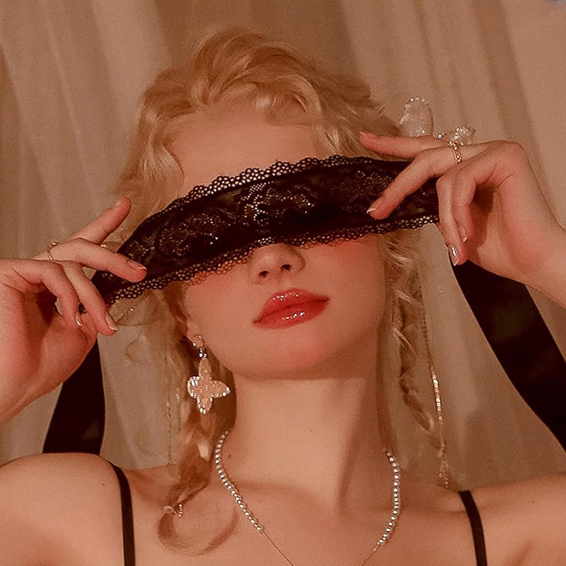 

Yemax eye mask cute Lace openwork for cosplay blindfold appear attractive accessories wristband headband romantic style party disguise Accessories