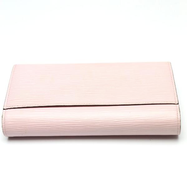 LOUIS VUITTON Wallert Sarah M61216 Long Wallet purse Epi Leather Rose valerine Used