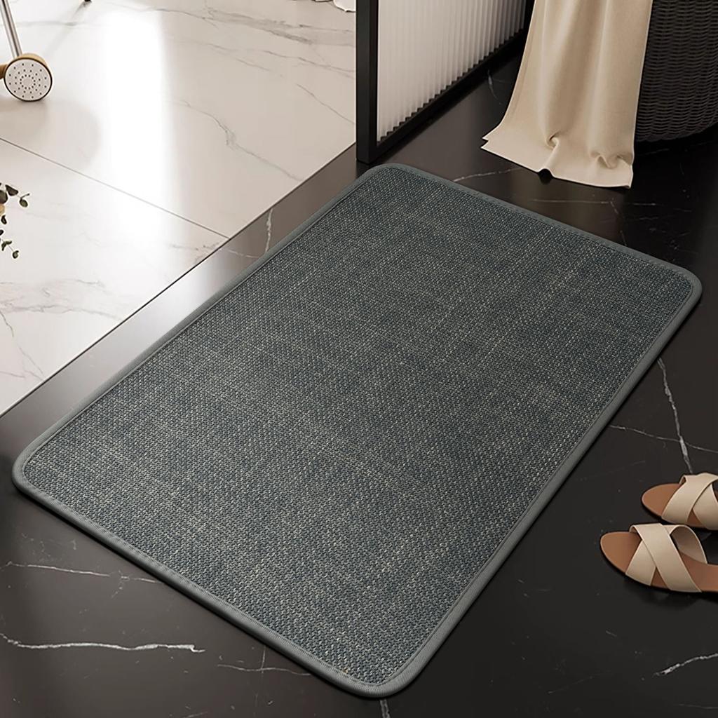 Bathroom Floor Mat Bathroom Door Mat Absorbent Non-slip Floor Mat Household Door Mat Toilet Bathroom Quick-drying Carpet