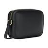 MICHAEL KORS Jet Set Gold Hardware Letter Print Leather Camera Bag Crossbody Bag Small Women's Black