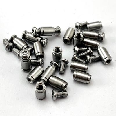 2 Peças Parafusos Acessórios para Faca Dobrável DIY Parafuso de Eixo de Suporte Faca Dobrável Espaçador Traseiro Ferramenta de Fabricação