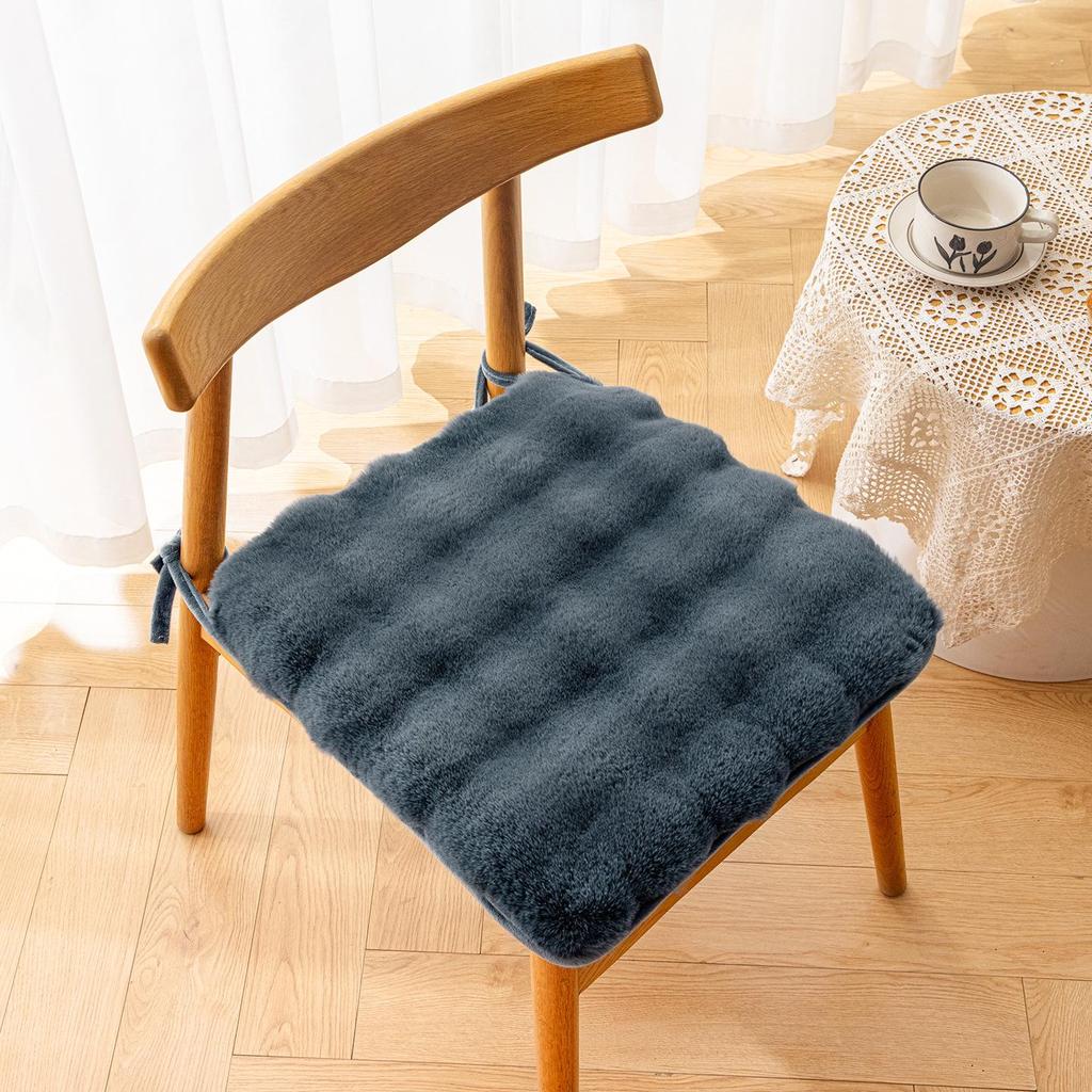 Plush Rabbit Winter Seat Cushion – Thick, Warm, and Comfortable for Long Sitting