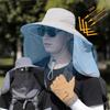 UV Protection Sun Protection Hat Breathable Face Covering Sunhat Casual Women Fisherman Hat  Summer