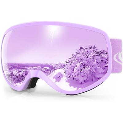 Findway Lunettes de Ski Neige Snowboard OTG Large Baseball pour Garçons et Filles Âges UV400 Légères et Résistantes Parfaites pour la Montagne d'Hiver et le Ski Enfants'