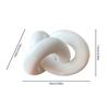 Resin Knot Decor Chain Link Decor White Rool Coffee Table Decor Book Shelf Decor Accents Home Decor Console Table Decor Items