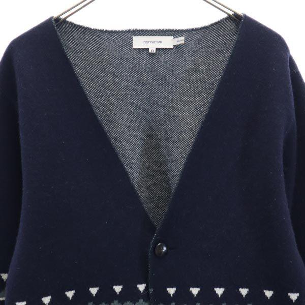 nonnative Made in Japan Wool Blend Overall handle Long sleeve knit cardigan Men's Used