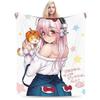 Super Sonico Flannel Blanket Winter Warm Throw Blanket for Boy Girl Bedroom Graphic Bedspread Sofa Bed Cover
