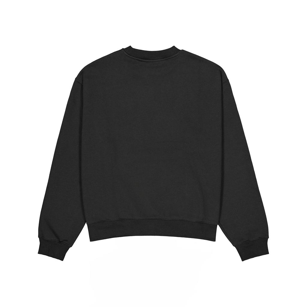 New Balance Logo Embroidered Crewneck Sweatshirt WT41511-BK