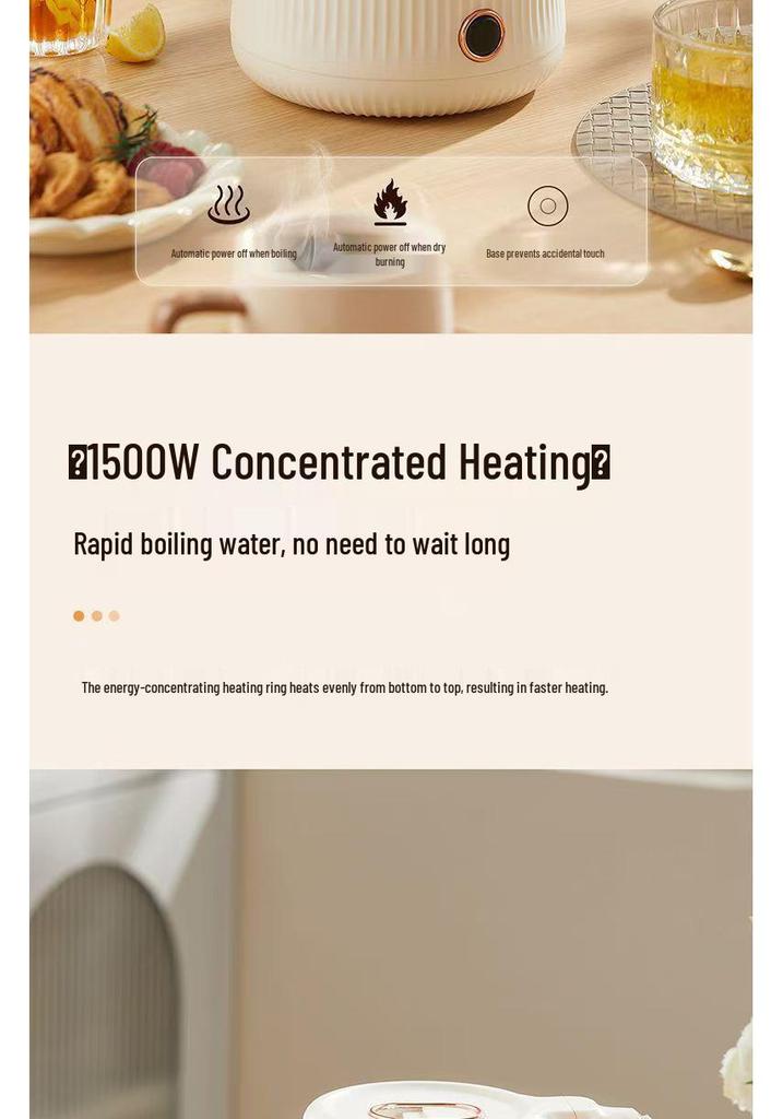 Zhigao Household Electric Kettle with Auto Power-off, Large Capacity, and Insulation for Dormitories.