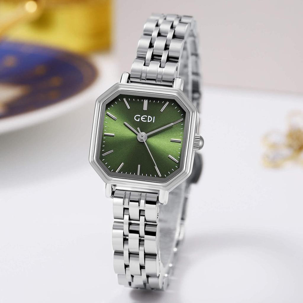 Fashion Polygonal Women'S Watch Niche High-End Quartz Watch Waterproof Stainless Steel Women'S Watch