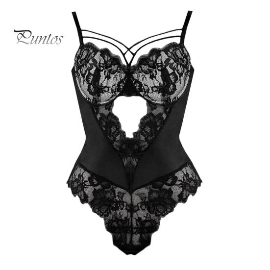 Sexy Lace Bodysuit Ultra-Thin See-Through No Pads or Underwire Elastic Material for Perfect Fit Ideal for Bedroom Daily Wear