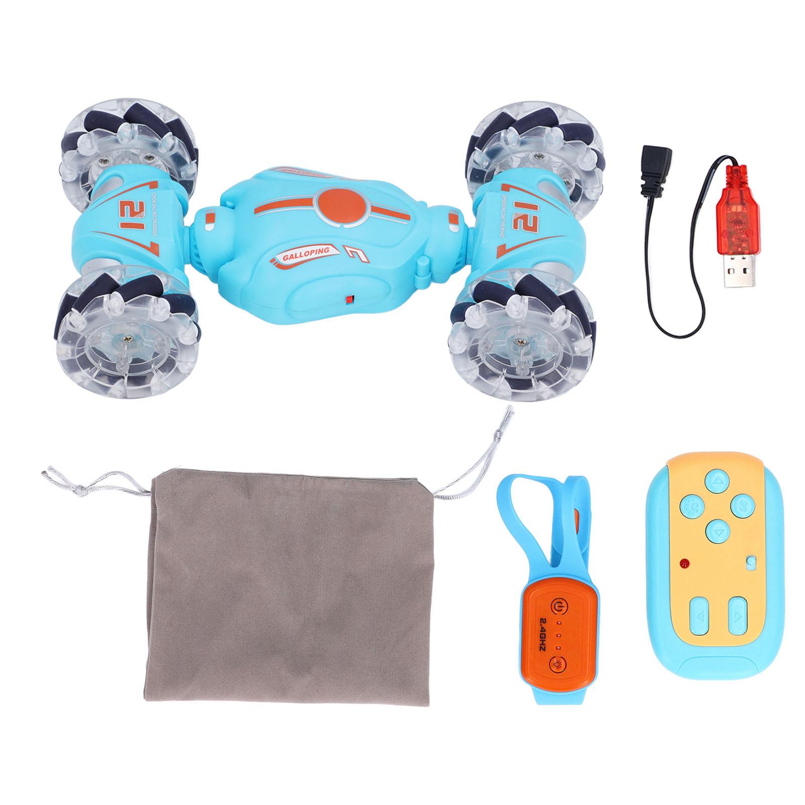 

Жест RC Car Transform Drifting 360 Degree Flipping 4WD Lighting Effect Двусторонний пульт дистанционного управления