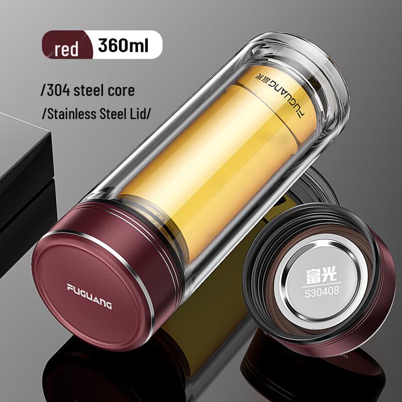 FUGUANG Zhengyang Double-Layer Glass Tea Cup