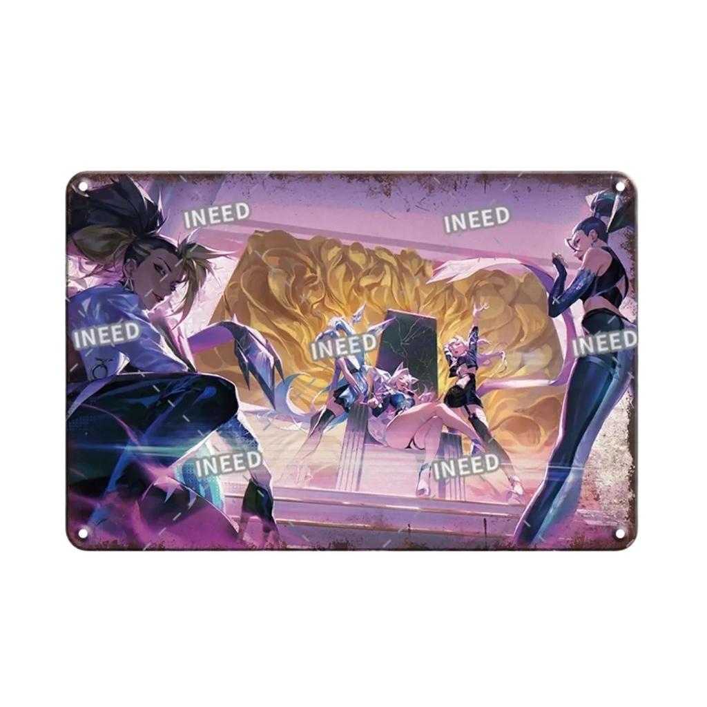 Vintage King Of Fighters Metal Tin Sign Classic KOF Game Poster Retro Gamer Room Decor Wall Art Plaques for Home Decor