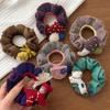 Large Intestine Circle Knitted Hair Ring Embroidered Horse Scrunchie  Hair Band