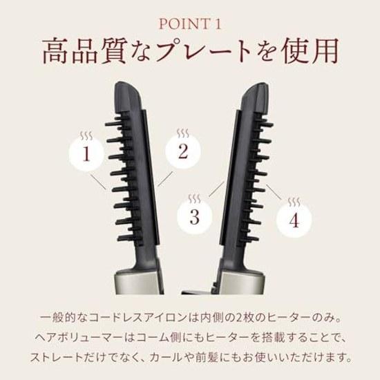 Yaman Straight Brush Hair Volumizer Pro Iron YJHB7NAM Gold Sticker