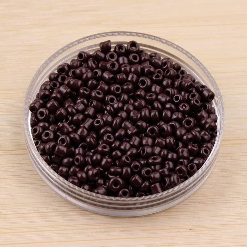 

Diy Jewelry Parts Are Made Of Beaded Material 2-4Mm-5Mm Solid Color Rice Bead Ceramic Electric Earrings, Bracelets And Necklaces. 4Mm 20g кавовий