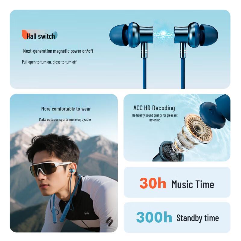 Newsmy C65 Neckband Bluetooth Earphones