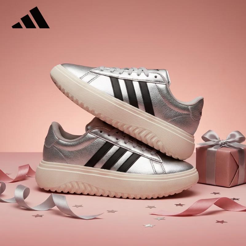 Adidas GRAND COURT PLATFORM Women s Sport Casual Shoes IH9110 37