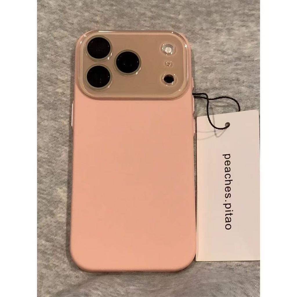 INS Niche Simple Lens Film Skin Feel Matte Suitable for 17promax/16/15/1413 Anti-drop Mobile Phone Case