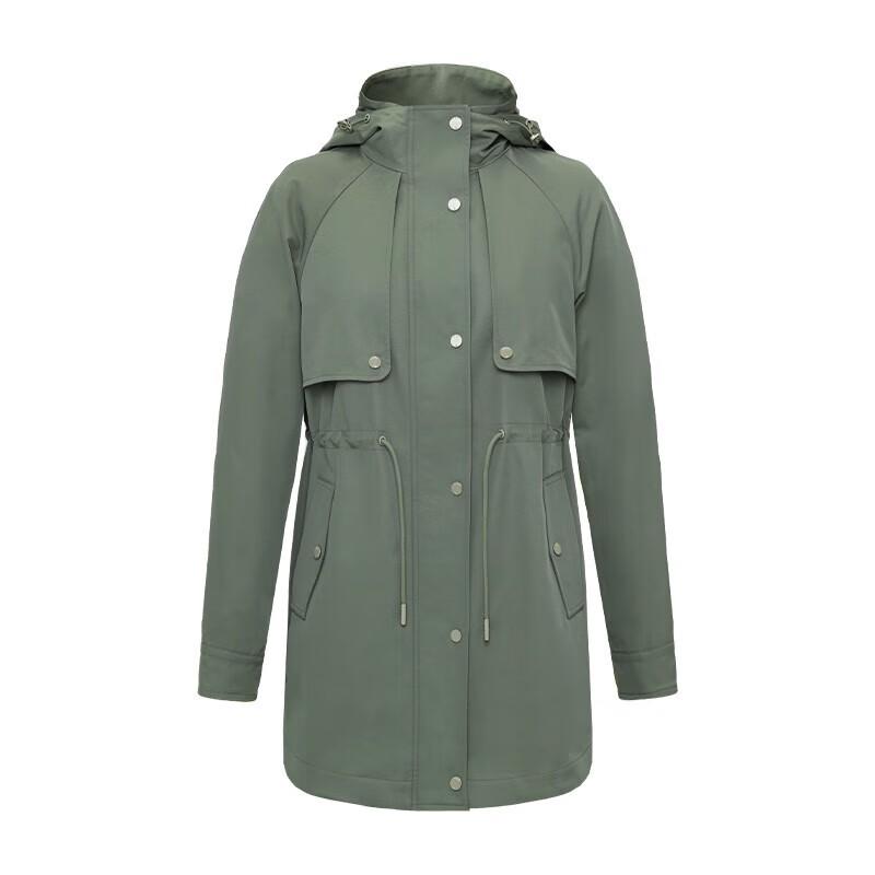 

Navigare Women s Hooded Mid-Length Trench Coat M