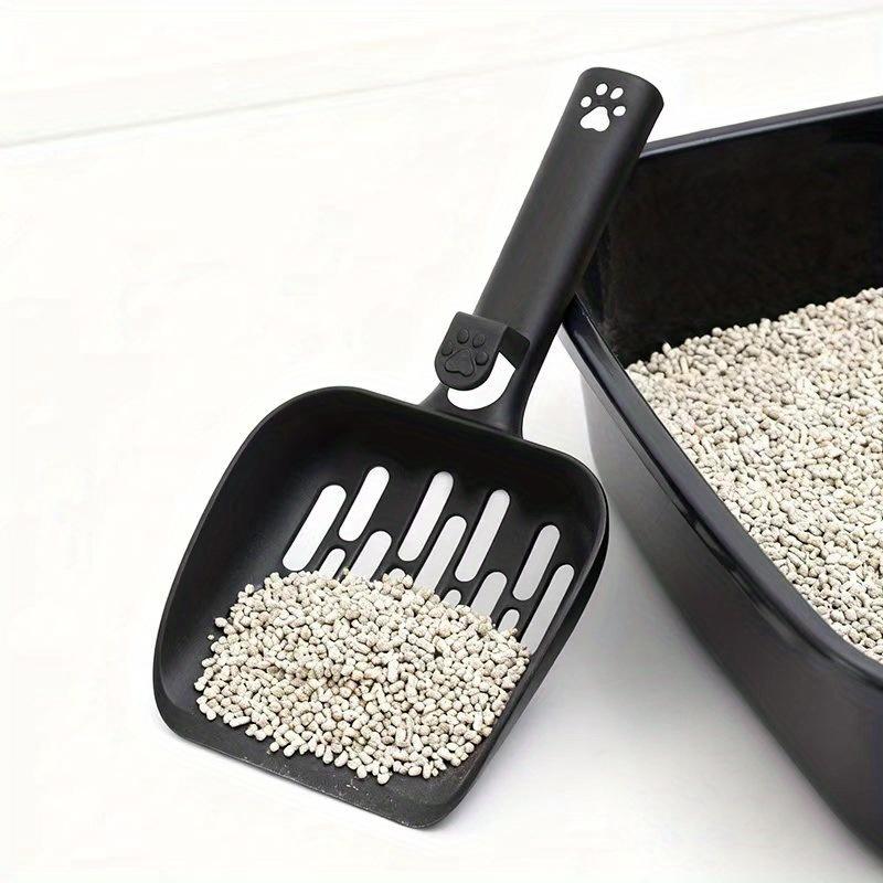 1pc Litter Scoop with Ergonomic Handle & Non-Slip Grip - Heavy-Duty Plastic Construction, Scratch-Resistant Design, Easy-Clean