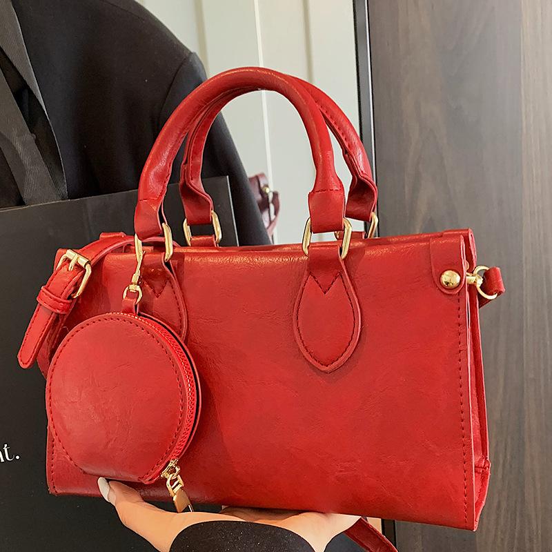 Herbst neue Tasche Damen Trend lässige einfache Umhängetasche beliebte Damenhandtasche Pendler kleine quadratische Tasche