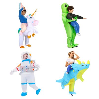 Nadmuchiwane ubrania dla dorosłych i dzieci, stylizacja jednorożca, dinozaura, kosmity, słonia, astronauty, festiwal, impreza, cosplay, rekwizyty do zdjęć