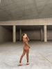 New Women's European & American Style Slimming Long Sleeve See-Through Flocked Jumpsuit