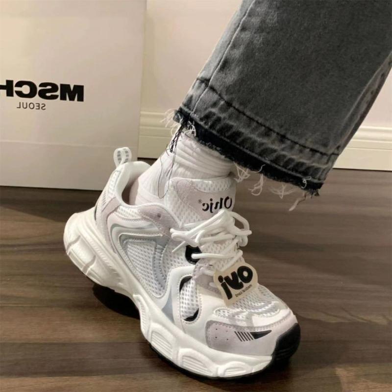 Original Explosive Platform Dad Shoes Women's Summer Lightweight Breathable Versatile Shoes Niche Women's Shoes Casual Sports Shoes Women
