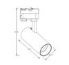 Oprawa Szynoprzewodowa Ice 1 Gu10 Biały Light Prestige Lp-732/1R 3W Wh