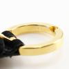Salvatore Ferragamo Gancini belt black/gold Suede/Plated Gold Women Used