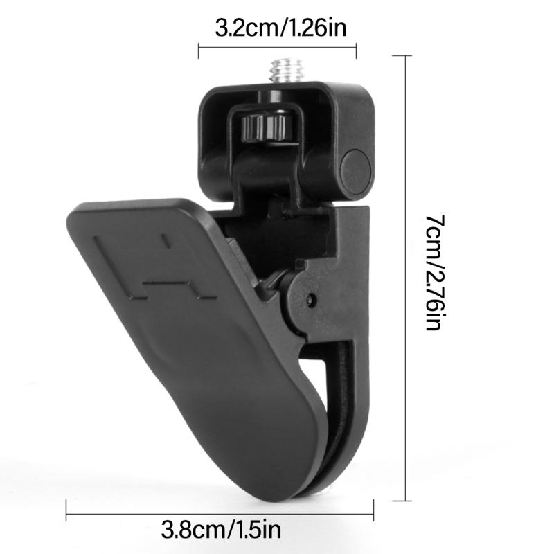 Screen Mount Clamp Clip Featuring 1/4 Screw Universal Connector for Monitors Camera Fill Light Holder & Webcam Stand