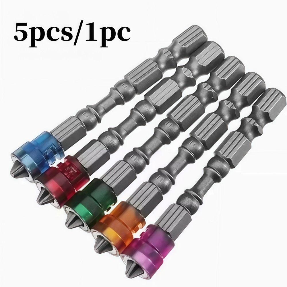 5Pcs High Hardness Electric Screwdriver Bits Magnetic Hexagonal Screwdriver Bit  Repair Tools