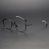 Hot Sell Designer Vintage Square Frame Gold Eyeglasses Frame Optical Frames Titanium Glasses for Myopia Optic Eye Glas