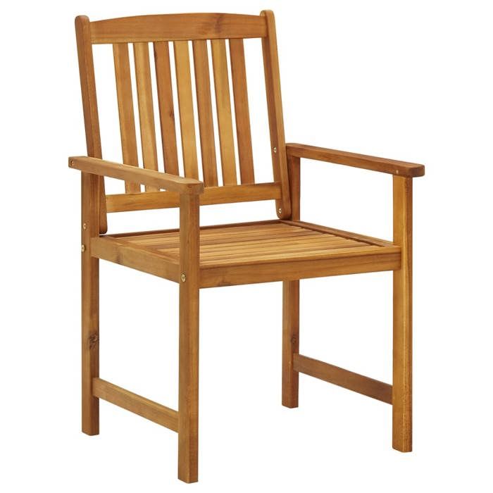 Maison Exclusive - Chaises de jardin avec coussins lot de 6 Bois d'acacia massif