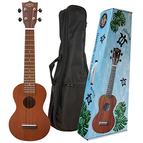 [Domestically inspected/Excellent sound!] KSU-1L with soft case (KIWAYA Soprano Long Neck Ukulele, Mahogany, Recommended for Beginners)