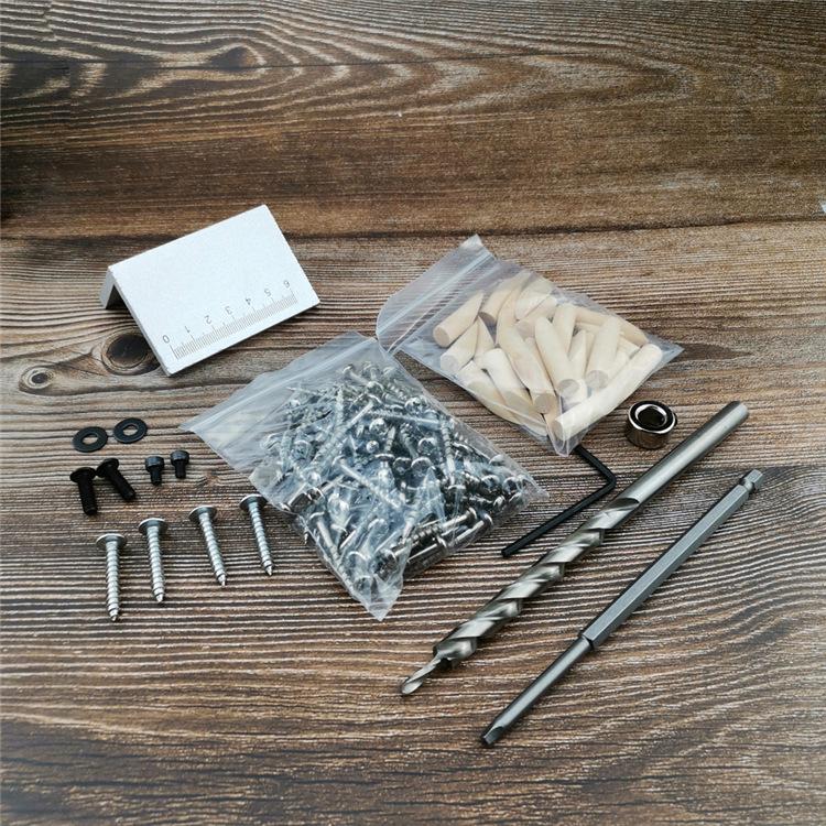 Free Shipping Woodworking Pocket Hole Jig System Guide Carpenter Kit Inclined Hole Drill Tools Camp Base 9.5mm Drill Bit Kit
