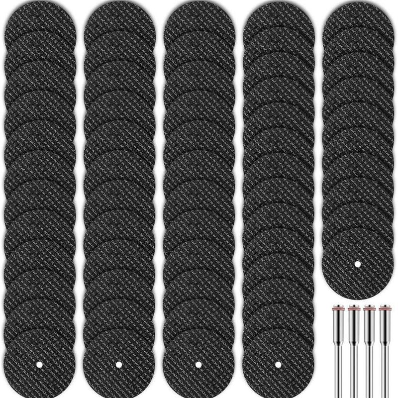 M-Modern-50Pcs Rotary Tool Cutting Wheels With 4Pcs Arbor Rotary Tool Accessories For Cutting Metal, Wood, Stone