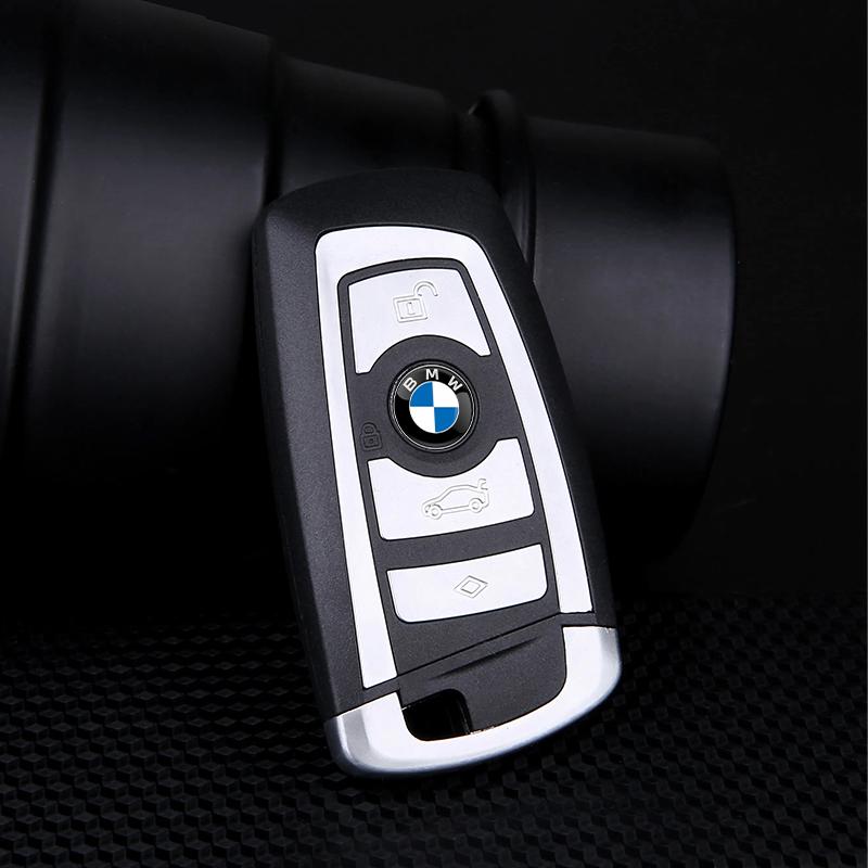 Car Key Emblem Stickers Auto Door Keyhole Logo Decals For BMW M Power X5 X6 F10 F31 E36 E39 E87 E90 Auto Accessories gzsh02