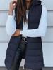 Women's Hooded Puffer Vest, Casual Winter Outfit