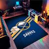 Buffalo Hockey Emblem Area Rug Suitable for Indoor And Outdoor,Carpets for Kitchens, Homes, Offices, Living Rooms,Home Decor,Christmas Gift