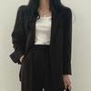 Cepli Kadın Retro Blazer Takım Elbise Ofis Giyimi İçin Polyester Kumaş