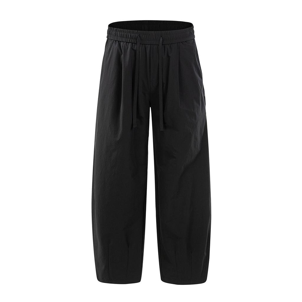 American retro trendy brand outdoor sports and leisure nine-point pants for men's spring and summer new loose wide-leg straight pants for men